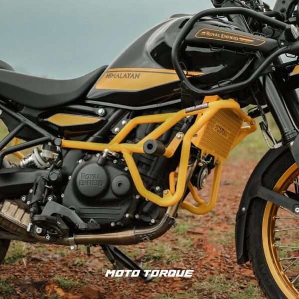 Moto Torque Panther Crash Guard For Royal Enfield Himalayan 450 (Yellow)