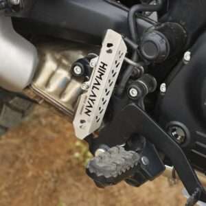 Moto Torque Rear Master Cylinder Guard Stainless Steel For Royal Enfield Himalayan 450 (Silver) (5)