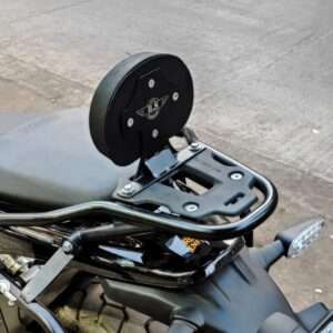 BS Auto Accessories Stainless Steel Backrest For Royal Enfield Himalayan 450 (Black)