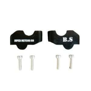 BS Auto Aluminum Handlebar Riser For Royal Enfield Super Meteor 650 (Black)