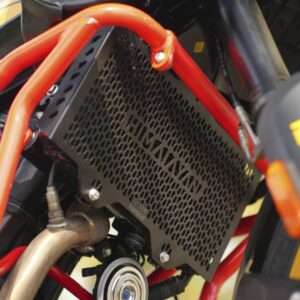 Moto Torque Mild Steel Radiator Guard Radiator Grill For Royal Enfield Himalayan 450 (Black)