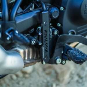 Moto Torque Rear Mild Steel Master Cylinder Guard For Royal Enfield Himalayan 450 (Black)