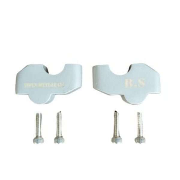 Premium Handlebar Risers - Royal Enfield Super Meteor 650 (Silver)