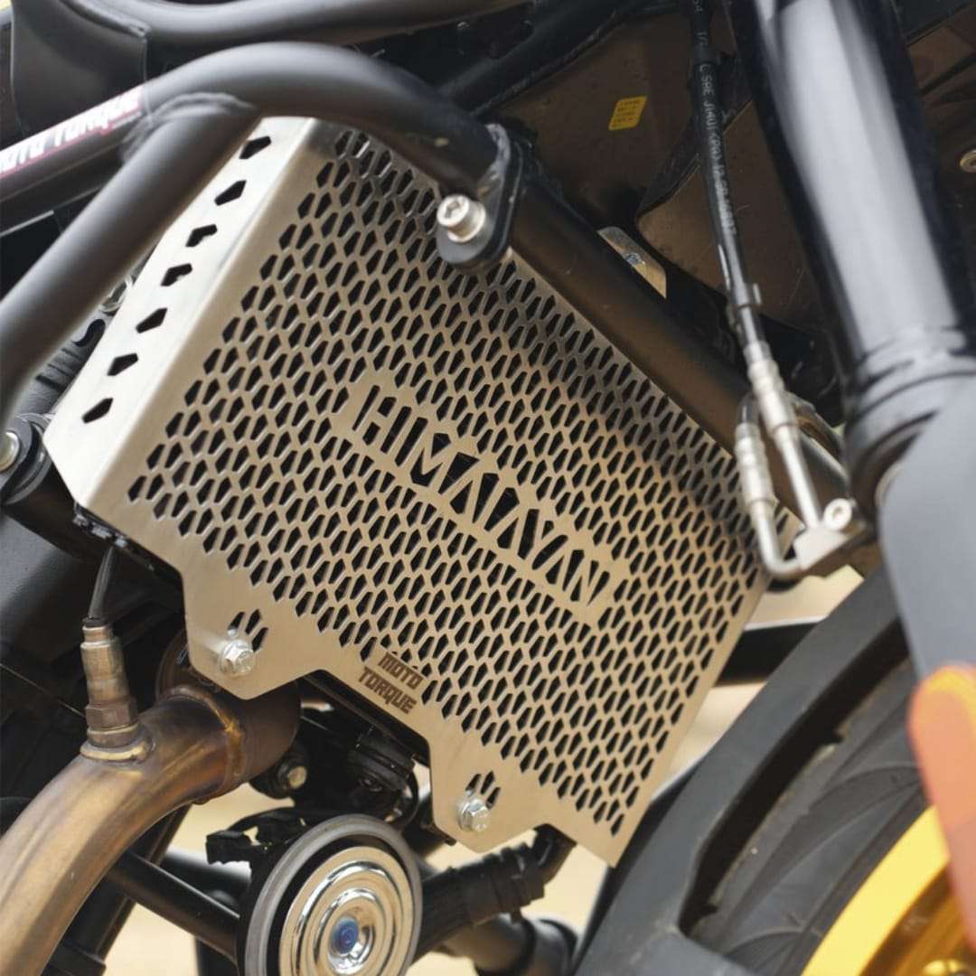 Royal Enfield Himalayan 450 Moto Torque Stainless Steel Radiator Guard Radiator Grill Royal Enfield Himalayan 450 Moto Torque Stainless Steel Radiator Guard Radiator Grill