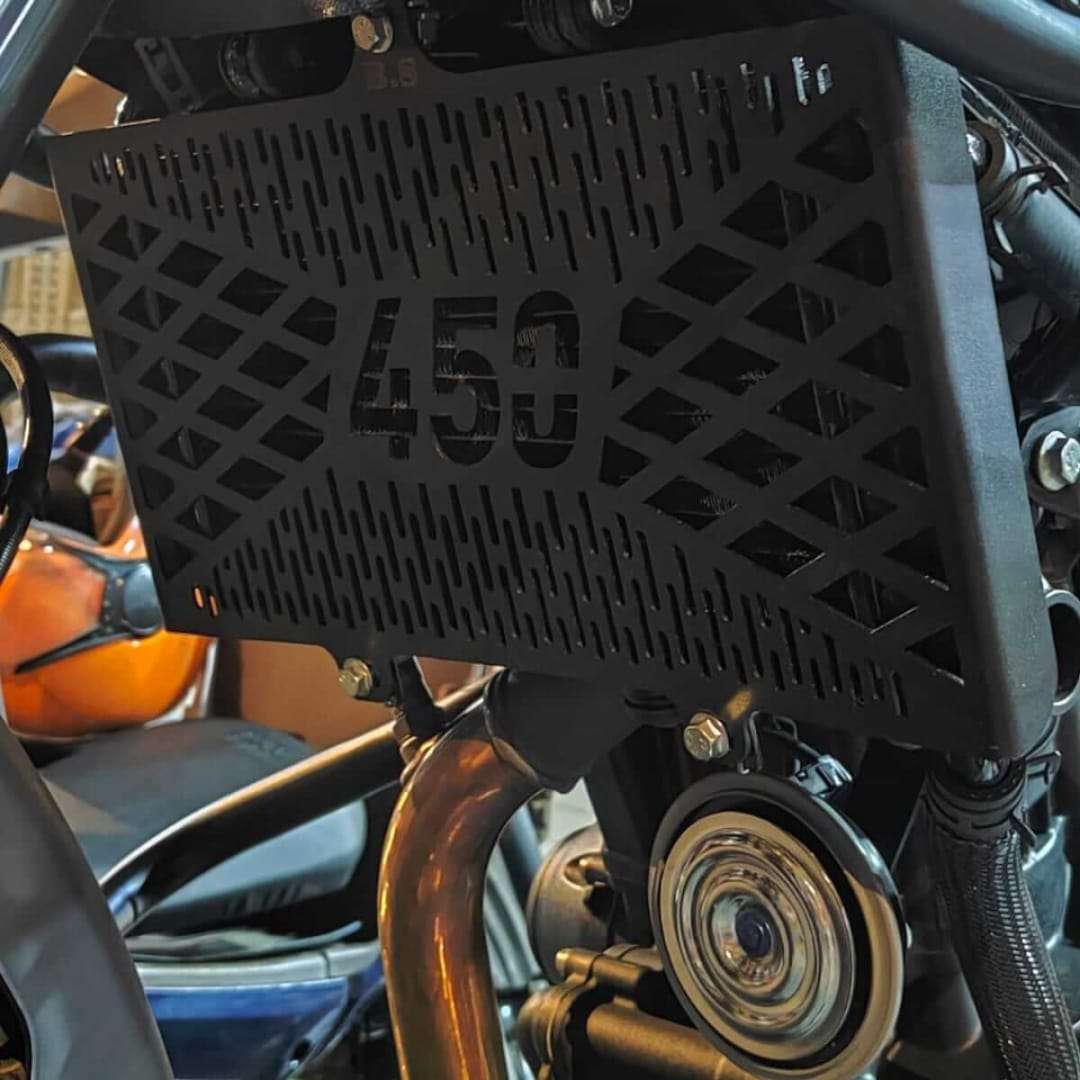 Royal Enfield Himalayan 450 Stainless Steel Radiator Cover (Black) Royal Enfield Himalayan 450 Stainless Steel Radiator Cover (Black)