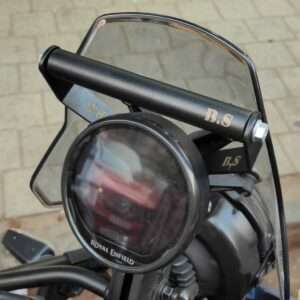Stainless Steel GPS Mount For Royal Enfield Himalayan 450 (Black)