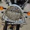Stainless Steel Headlight Grill For Royal Enfield Super Meteor 650 (Silver)