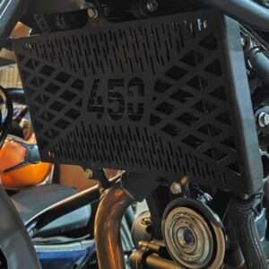 Stainless Steel Radiator Cover For Royal Enfield Himalayan 450 (Black)