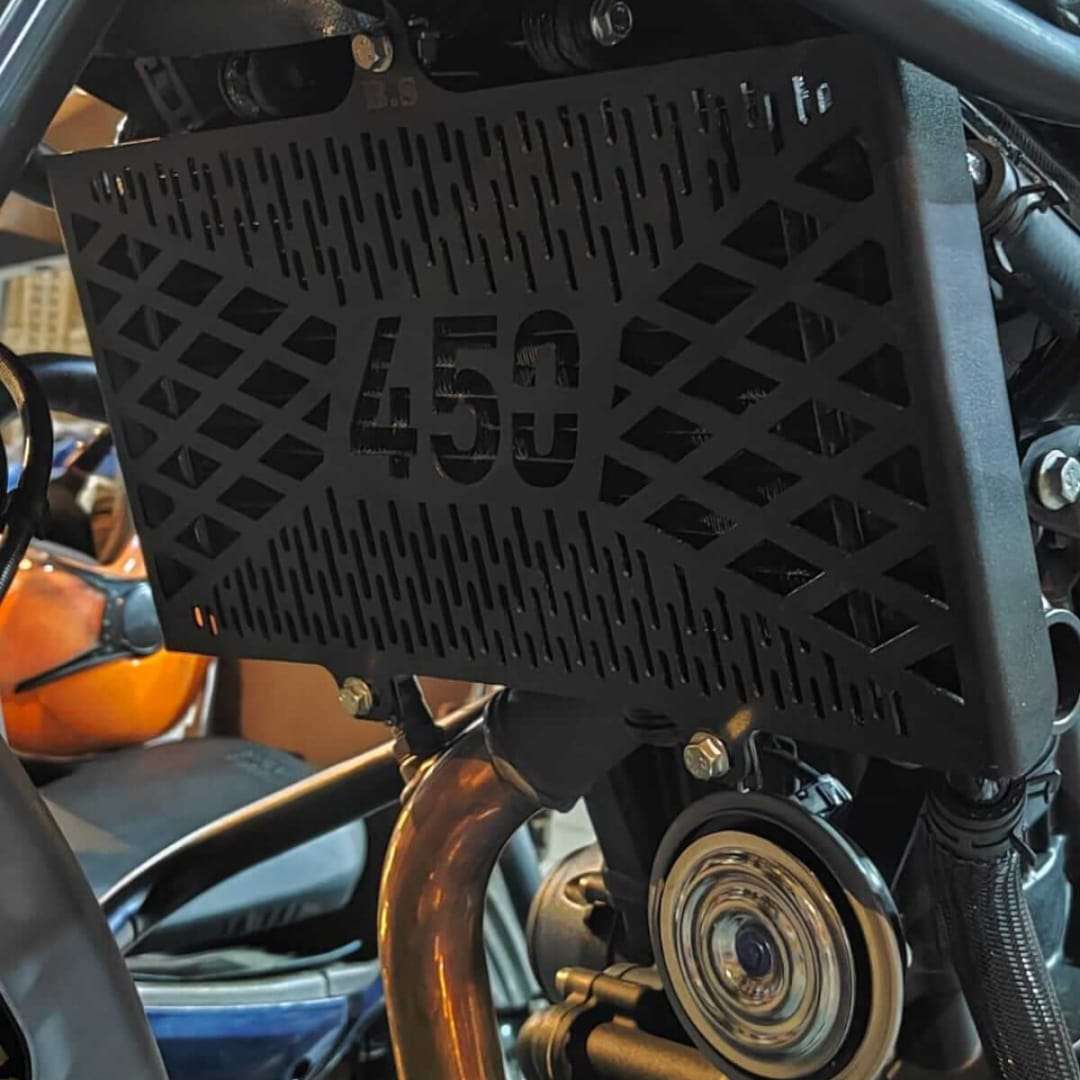 Stainless Steel Radiator Cover For Royal Enfield Himalayan 450 (Black) Stainless Steel Radiator Cover For Royal Enfield Himalayan 450 (Black)