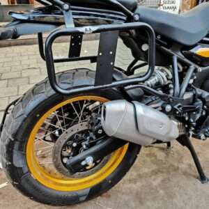 Stainless Steel Saddle Stay With Jerry Can Mount For Royal Enfield Himalayan 450 (Black)