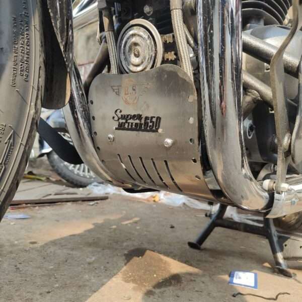 Sump Guard For Super Meteor 650 (Silver)