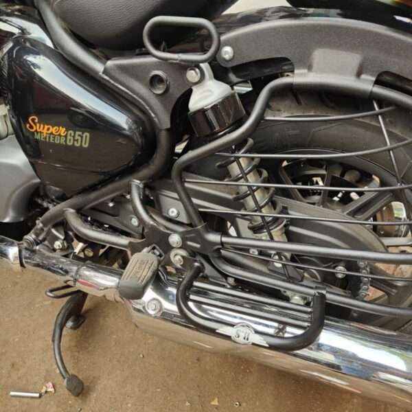 BS Auto Left Side Footrest For Royal Enfield Super Meteor 650 (Black)