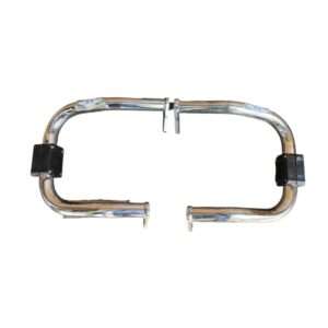 C-Type Guard Crash Guard Leg Guard Engine Guard With Flat Sliders Gor Royal Enfield Super Meteor 650 (Chrome)