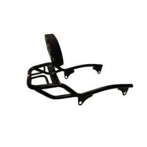 Royal Enfield Super Meteor 650 Premium Stainless Steel Resto Top Rack Backrest With Carrier (Black)