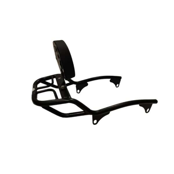 Royal Enfield Super Meteor 650 Premium Stainless Steel Resto Top Rack Backrest With Carrier (Black)