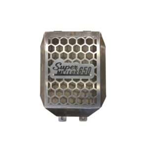Stainless Steel Radiator Grill For Royal Enfield Super Meteor 650 (Silver)
