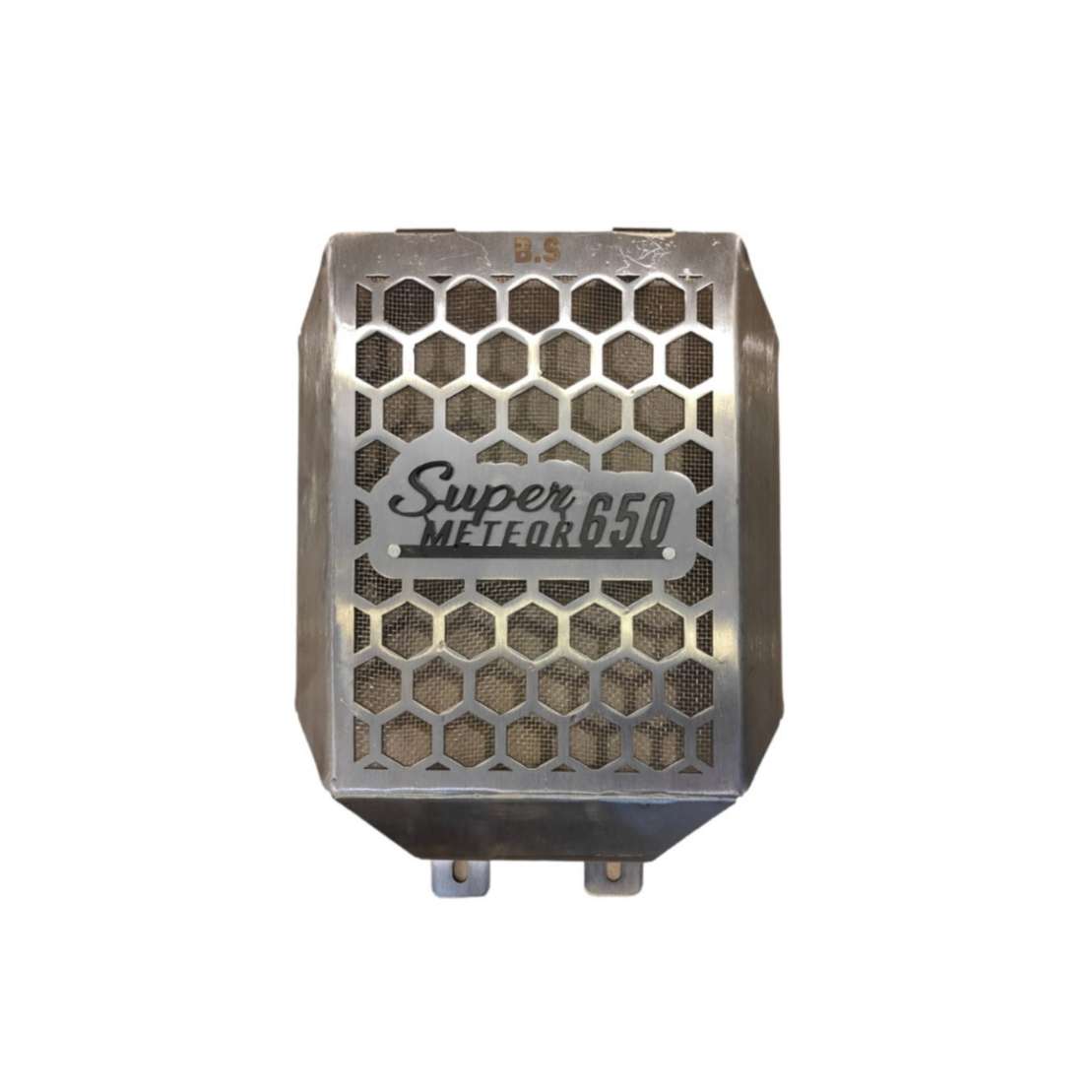 Stainless Steel Radiator Grill For Royal Enfield Super Meteor 650 (Silver) Stainless Steel Radiator Grill For Royal Enfield Super Meteor 650 (Silver)