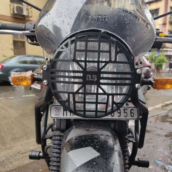 X-Type Headlight Grill For Himalayan 411 (Black)