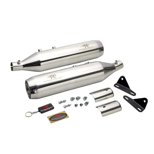 Astral Red Rooster Performance Exhaust For Royal Enfield Super Meteor 650 (Polish) 05