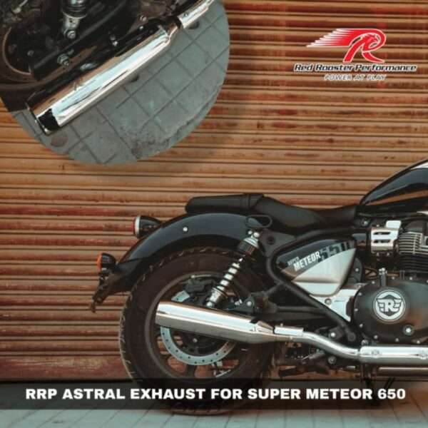 Astral Red Rooster Performance Exhaust For Super Meteor 650