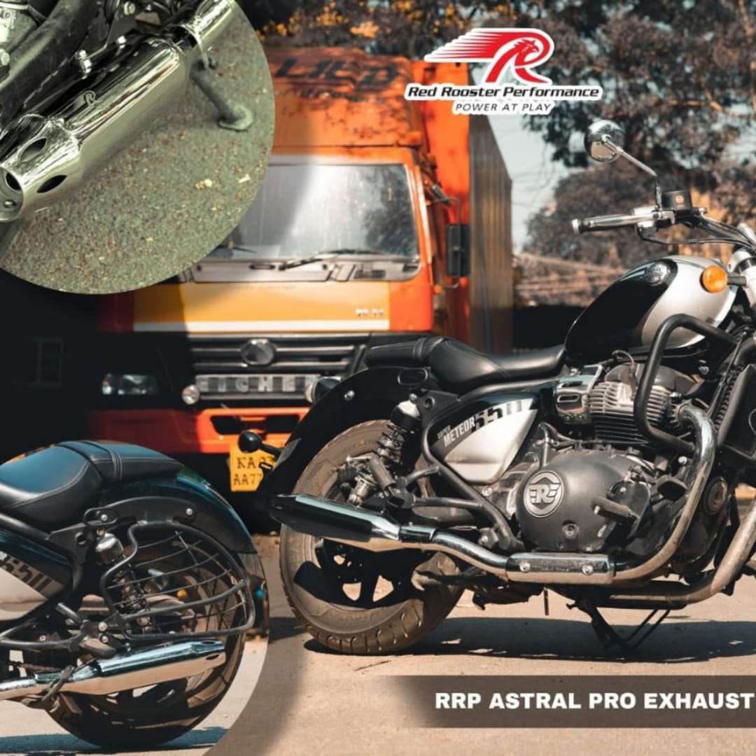 Royal Enfield Super Meteor 650 Astral Pro Red Rooster Performance Exhaust Royal Enfield Super Meteor 650 Astral Pro Red Rooster Performance Exhaust