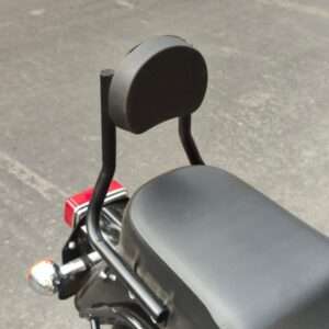 Vintage Edition Stainless Steel Backrest For Royal Enfield (Black)