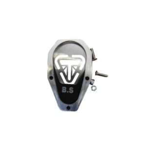 BS Auto Premium Stainless Steel Side Stand Extender for Triumph Speed 400 (Black)