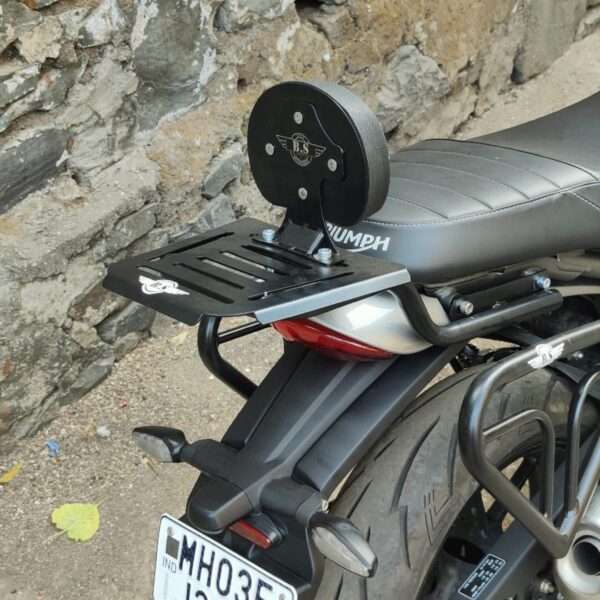 Backrest With Carrier Rack For Triumph Speed 400 (Black)