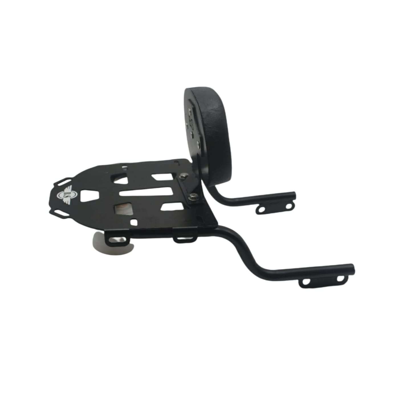 BS auto stainless steel backrest with top rack plate for Royal Enfield Classic 350 Reborn BS auto stainless steel backrest with top rack plate for Royal Enfield Classic 350 Reborn