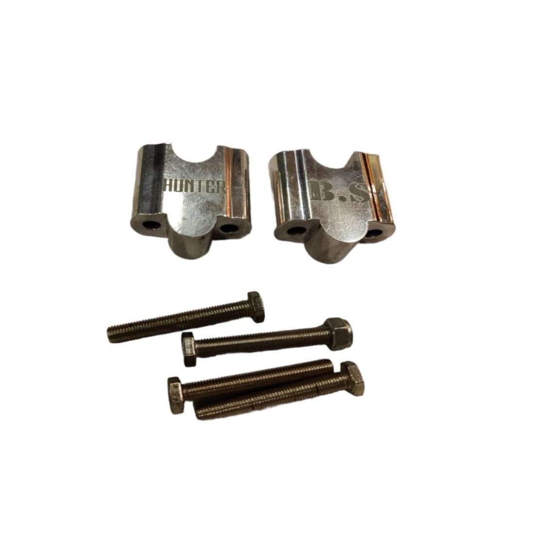 Stainless steel handlebar risers for Royal Enfield Hunter 350 Stainless steel handlebar risers for Royal Enfield Hunter 350