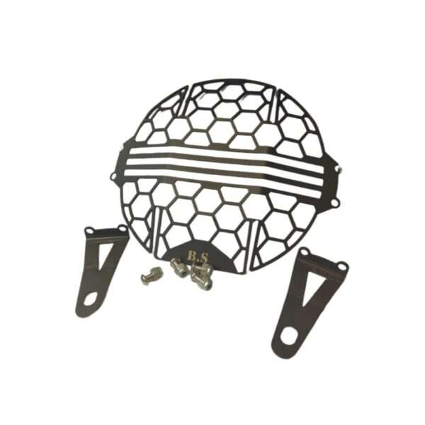 Stainless steel headlight grill for Royal Enfield Hunter 350 (Black)