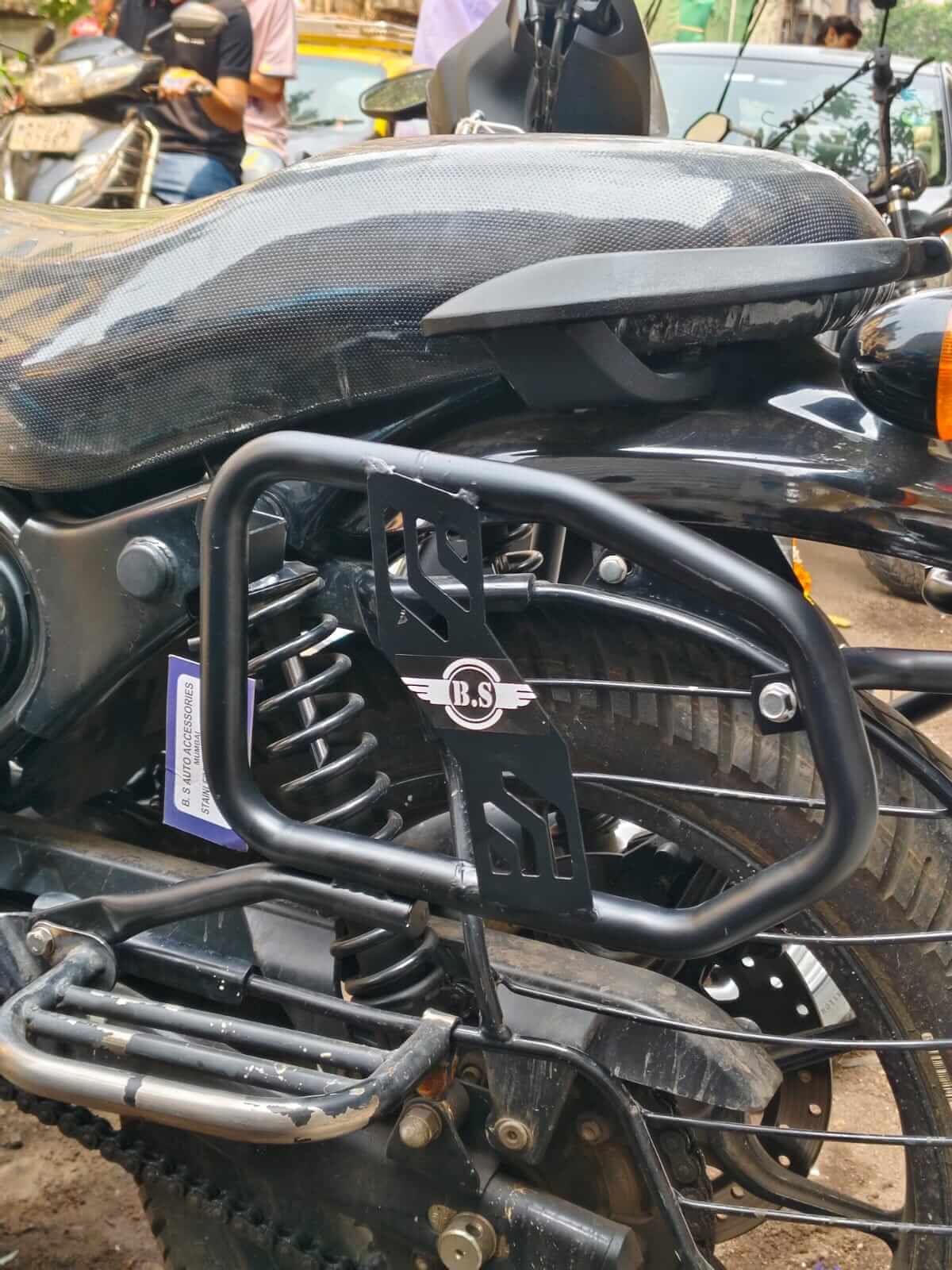 BS Auto Stainless steel saddle stay for Royal Enfield Hunter 350 (Black) BS Auto Stainless steel saddle stay for Royal Enfield Hunter 350 (Black)