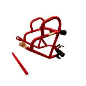 Royal Enfield Himalayan 411 Stainless steel Double Slider Crash guard Leg guard (Red)