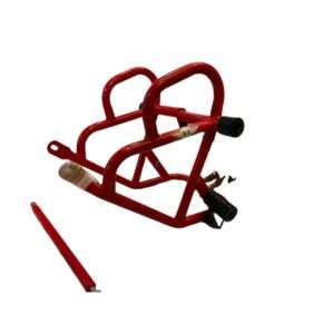 Stainless steel double slider crash guard leg guard for Royal Enfield Himalayan 411 (Red)