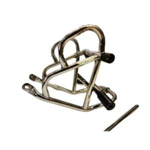 Stainless steel double slider leg guard for Royal Enfield Himalayan 411 (Chrome)