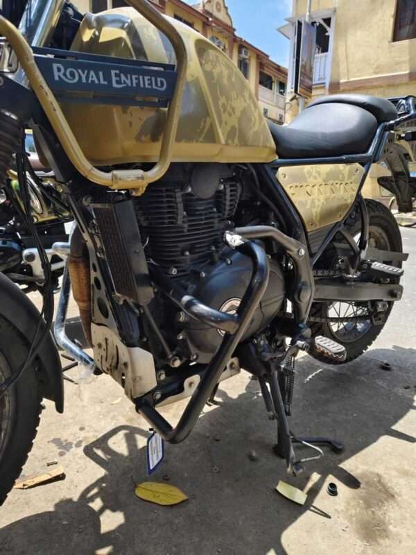 stainless steel leg guard crash guard for Royal Enfield Himalayan 411 (Black)