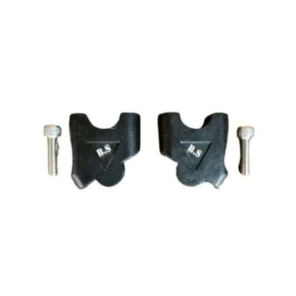 BS Auto Aluminium Handlebar Risers For Royal Enfield Himalayan 411 (Black)