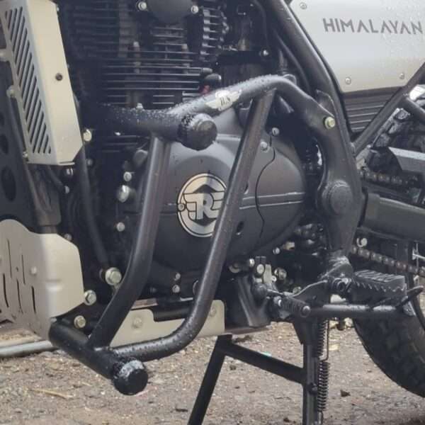 Himalayan 411 Crash Guard With Sliders (Black)