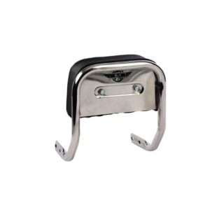 Stainless Seel Padded Cushion Backrest For Royal Enfield Classic Standard Electra (Chrome)