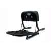 Stainless Steel Backrest With Touring Carrier For Royal Enfield (Black)