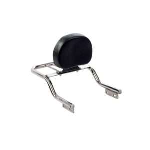 Round PU Backrest With Carrier For Royal Enfield