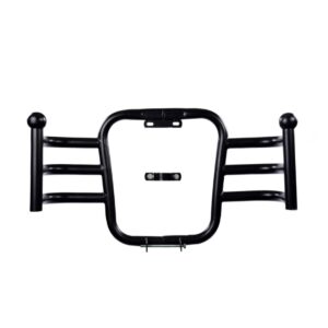 BS Auto Stainless Steel Airfly Ball 3 Bend Crash Guard Leg Guard For Royal Enfield Classic Standard Electra And Bullet (Black)