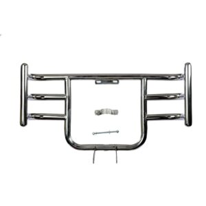 BS Auto Stainless Steel Maharaja Crash Guard Leg Guard For Royal Enfield Classic Standard and Electra (Chrome)