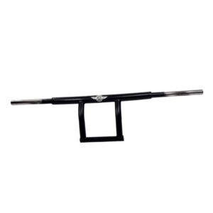 Premium Curved Pillar Handlebar For Royal Enfield Classic Standard Electra Thunderbird Thunderbird X (Black)