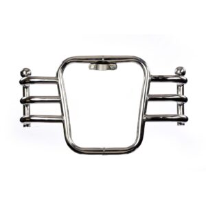 Stainless Steel Airfly Ball 3 Bend Crash Guard Leg Guard For Royal Enfield (Chrome)