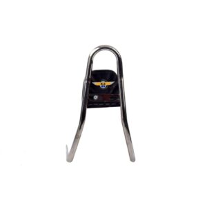 Stainless Steel Curve Type Backrest For Royal Enfield Bullet Classic Standard And Electra (Chrome)