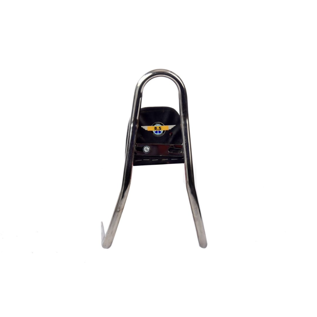 Stainless Steel Curve Type Backrest For Royal Enfield Bullet Classic Standard And Electra (Chrome) Stainless Steel Curve Type Backrest For Royal Enfield Bullet Classic Standard And Electra (Chrome)