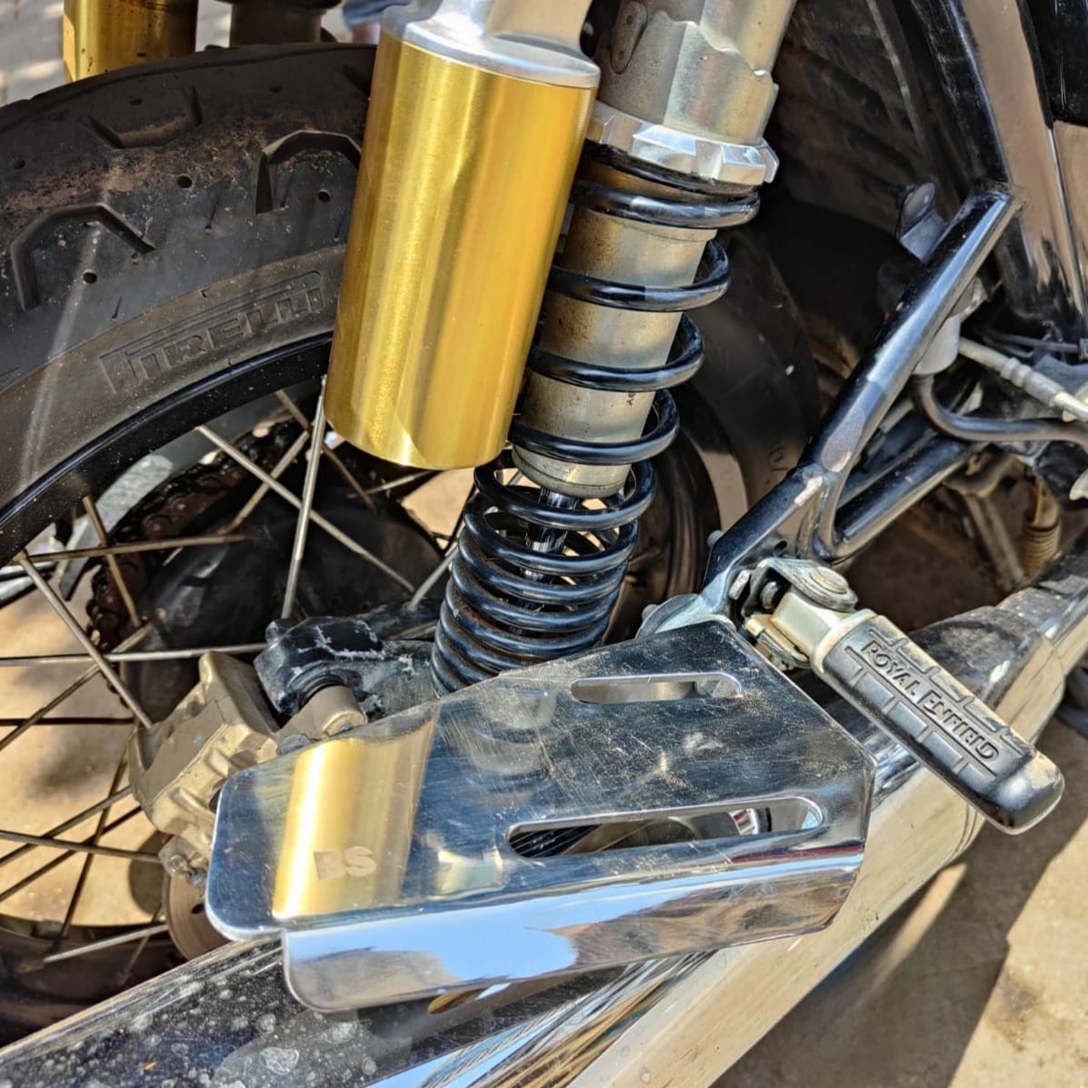 Royal Enfield Interceptor 650 And Continental GT 650 Stainless Steel Footrest (Chrome) Royal Enfield Interceptor 650 And Continental GT 650 Stainless Steel Footrest (Chrome)