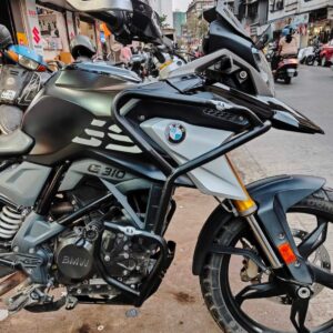 Stainless Steel Crash Guard with Sliders for BMW G310 GS (Black)