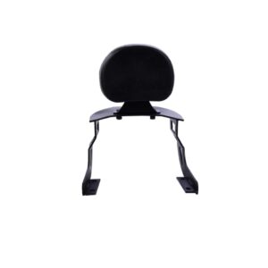 Stainless Steel Fatboy Backrest For Royal Enfield Interceptor 650 And Continental GT 650 (Black)